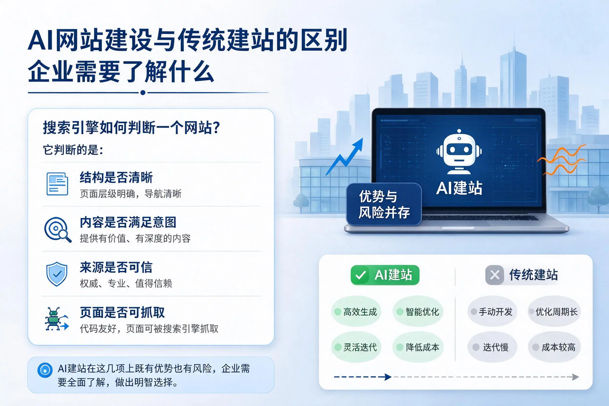AI网站建设与传统建站的区别，红河企业需要了解什么