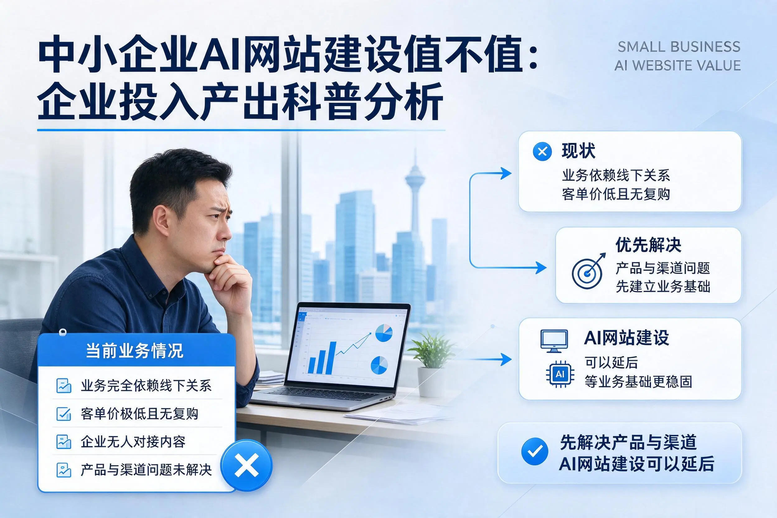 中小企业AI网站建设值不值:红河企业投入产出科普分析