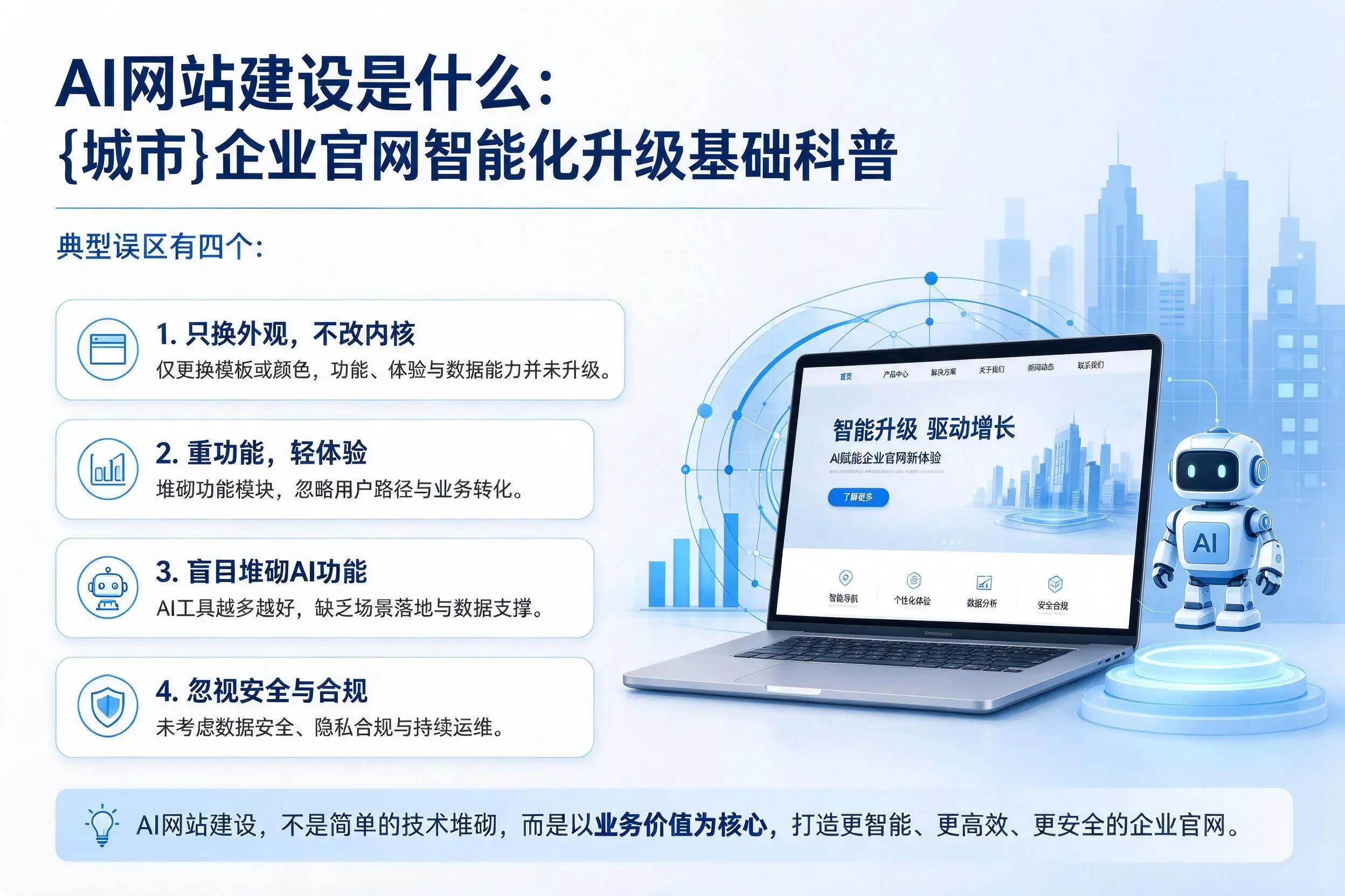 AI网站建设是什么:红河企业官网智能化升级基础科普