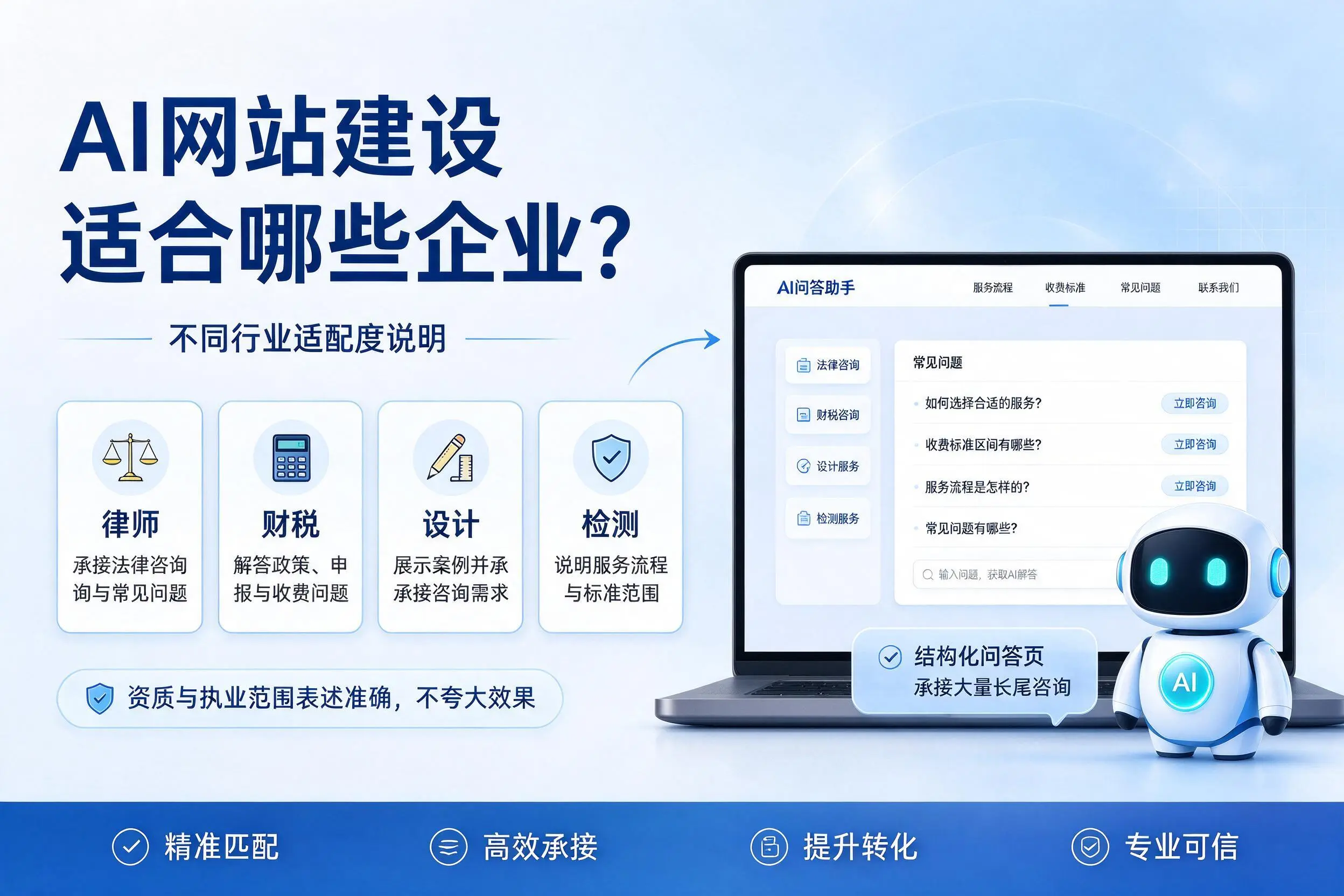 AI网站建设适合哪些企业？红河不同行业适配度说明